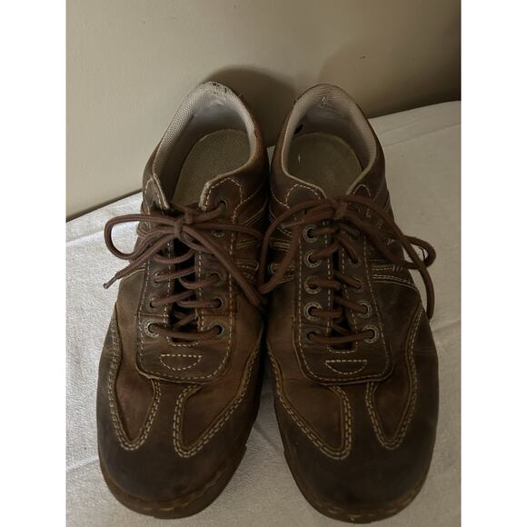 Dr Martens Doc Kurt Brown Leather Casual Driving Oxford Shoes Thick Stitch MN 12 - Picture 4 of 8